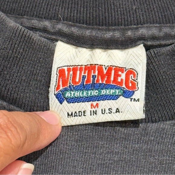 Nutmeg Vintage Medium Black MLB Pittsburgh Pirates T-Shirt Single Stitch 1991 - Picture 3 of 7